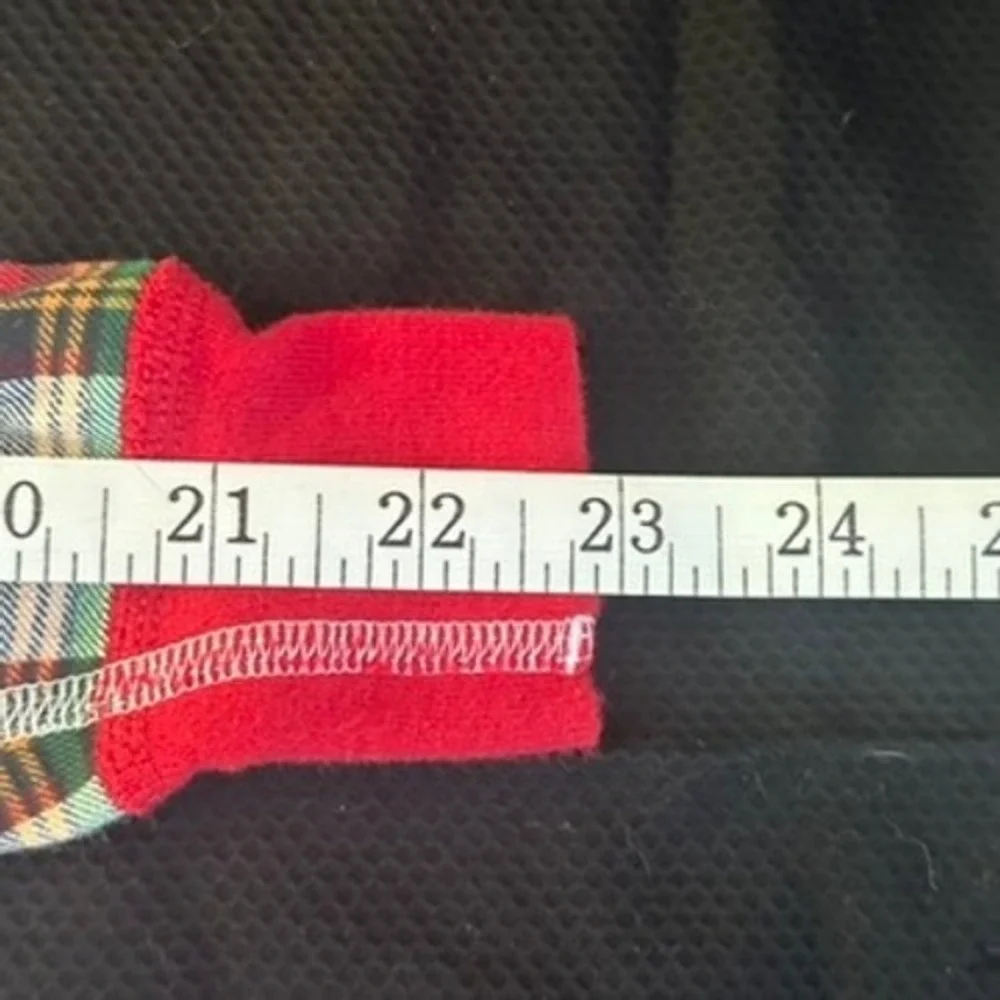 Hanna Andersson Holiday Plaid Full Zip One Piece Christmas Pajamas 70 6-12 month